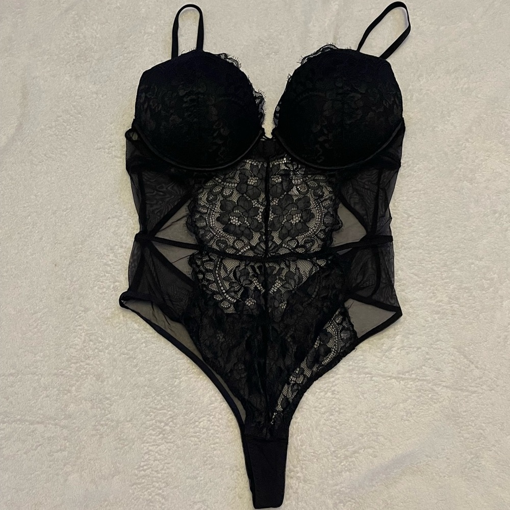 La SENZA Black Lace Bodysuit